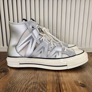 Converse Chuck 70 Mesh High Womens Size 9.5 Dull Silver Sneakers Shoes A15187C